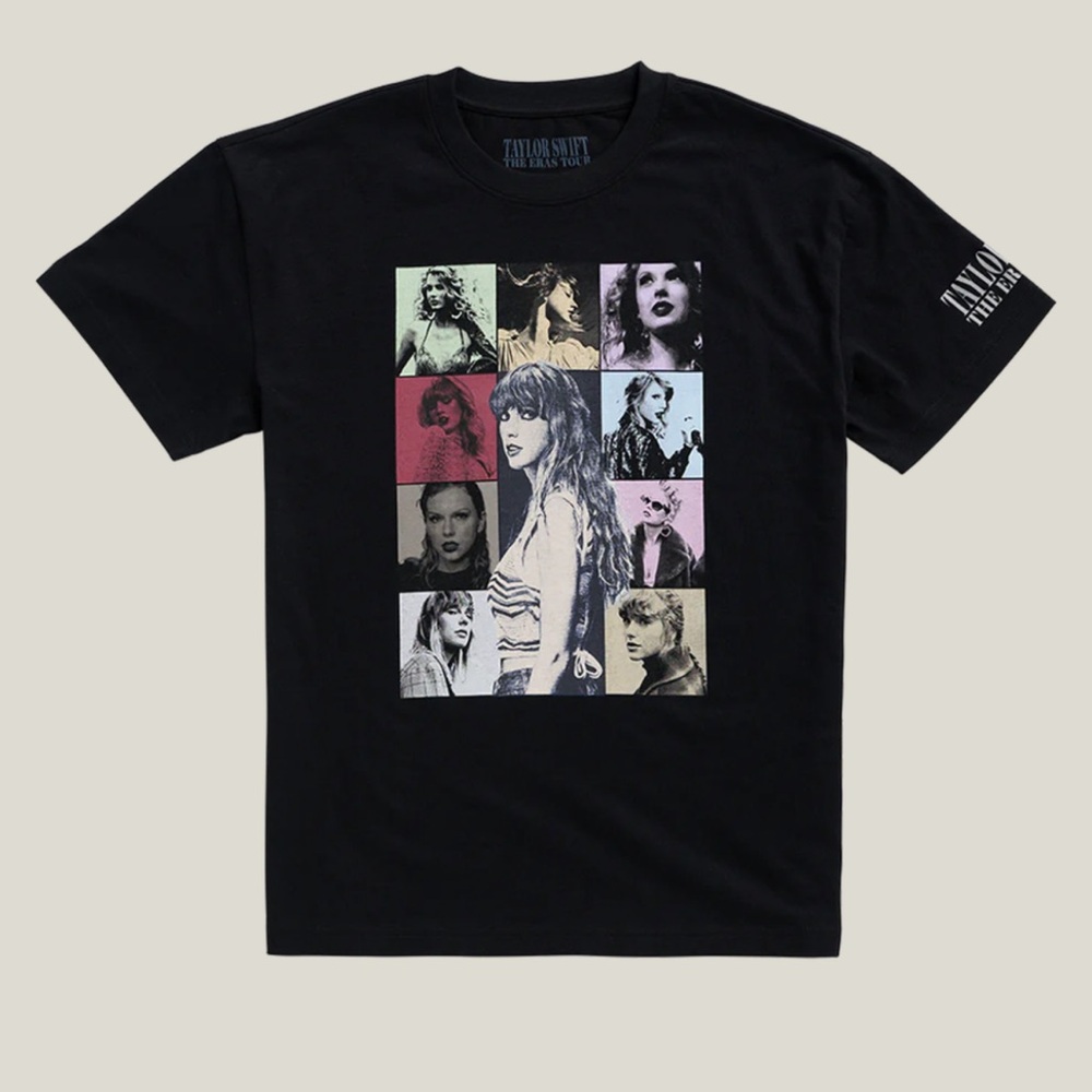 TAYLOR SWIFT | THE ERAS TOUR US DATES BLACK T-SHIRT